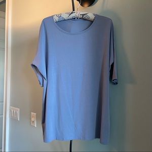 NWT EILEEN FISHER
JERSEY MUBRY BALLET NECK TUNIC TEE